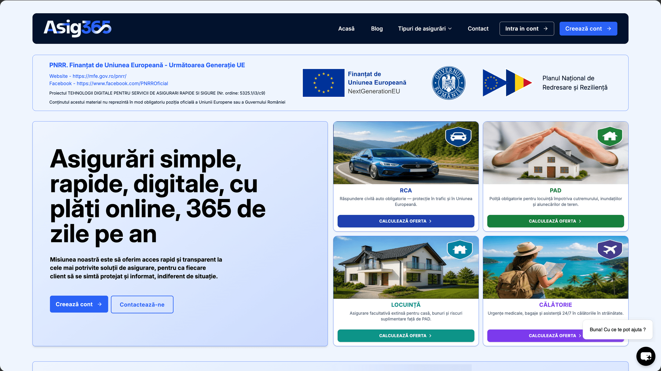 Asig365 website screenshot